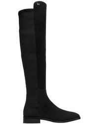Stuart Weitzman - Keelan Suede With Logo Over The Knee Boots (38.5 Eu / 8 B Us) - Lyst