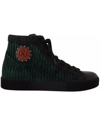 Dolce & Gabbana - Corduroy High Tops Sneakers Casual Shoes - Lyst