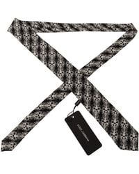 Dolce & Gabbana - Elegant Silk Geometric Bow Tie - Lyst