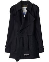 Burberry - Gabardine-Weave Trench Jacket - Lyst