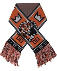 Dolce & Gabbana - Wool Dg Royals Wrap Fringe Scarf - Lyst