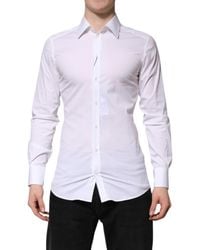 Dolce & Gabbana - Cotton Long Sleeves Formal Shirt - Lyst