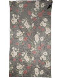 Dolce & Gabbana - Floral Print Cotton Shawl Stole Scarf - Lyst
