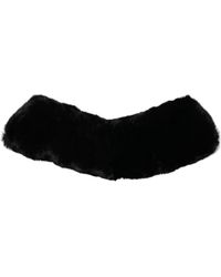 Dolce & Gabbana - Lamb Fur Collar Neck Wrap Scarf - Lyst