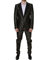 Dolce & Gabbana - Sicilia Tuxedo Suit In Jacquard - Lyst