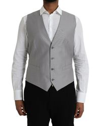 Dolce & Gabbana - Light Wool Formal Dress Waistcoat Vest - Lyst