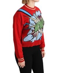 Dolce & Gabbana - Knitted Cashmere Cartoon Top Sweater - Lyst