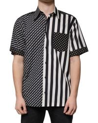 Dolce & Gabbana - Striped Button Down Casual Shirt - Lyst
