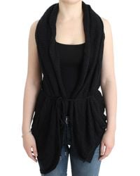 CoSTUME NATIONAL - Sleeveless Knitted Cardigan - Lyst
