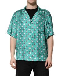 Dolce & Gabbana - Printed Short Sleeves Casual Shirt - Lyst