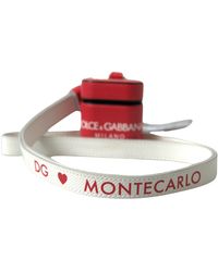 Dolce & Gabbana - Elegant Calf Leather Airpods Case - Lyst