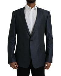 Dolce & Gabbana - Wool Single Breasted Coat Blazer - Lyst