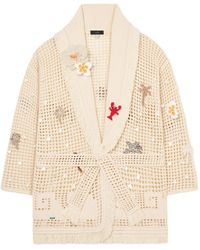 Alanui - Where The Waves Begins Cotton Cardigan - Lyst