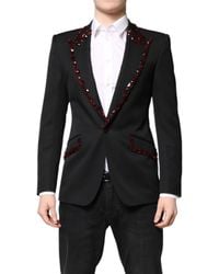 Dolce & Gabbana - Sicilia Crystalembellished Coat Blazer - Lyst