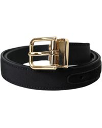 Dolce & Gabbana - Gros Grain Metal Buckle Belt - Lyst