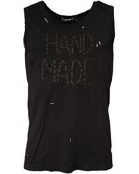 Dolce & Gabbana - Handmade Distressed Tank Top - Lyst