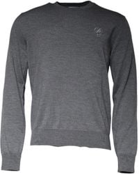 Dolce & Gabbana - Wool Crew Neck Pullover Sweater - Lyst