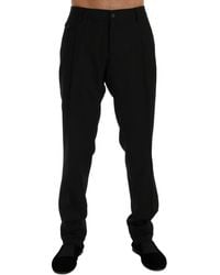 Dolce & Gabbana - Wool Trousers Classic Fit - Lyst