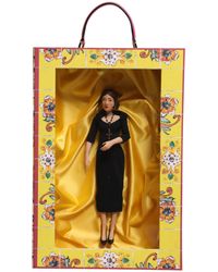 Dolce & Gabbana - Dress Ceramic Porcelain Fashion Leather Sicily Dolls Silk Accessory - Lyst