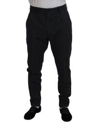 Dolce & Gabbana - Elegant Striped Chino Dress Pants - Lyst