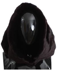 Dolce & Gabbana - Weasel Fur Crochet Hood Scarf Hat - Lyst