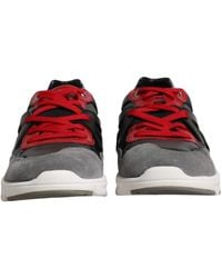 Dolce & Gabbana - Leather Suede Low Top Sneakers Shoes - Lyst