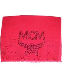MCM - Love Potion Cashmere With Crystal Logo Scarf - Lyst