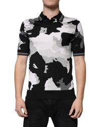 Dolce & Gabbana - Camouflage Polo Shirt Tsh86941 - Lyst