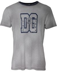 Dolce & Gabbana - Crew Neck Tshirt Dg Graphic Tee - Lyst