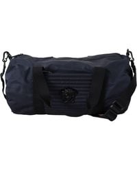 Versace Blue Nylon Travel Bag