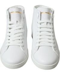 Dolce & Gabbana - Saint Tropez High Top Sneakers Shoes Leather - Lyst