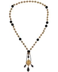 Dolce & Gabbana - Chain Brass Beaded Rosary Style Necklace - Lyst