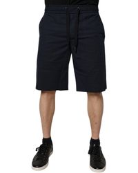 Dolce & Gabbana - Dark Cotton Bermuda Sweatmen's Shorts - Lyst