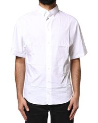 Dolce & Gabbana - Cotton Button Down Casual Polo Shirt - Lyst