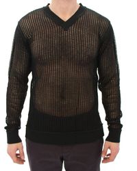 Dolce & Gabbana - Dolce Gabbana Dark Runway Netz Pullover Netted Sweater - Lyst