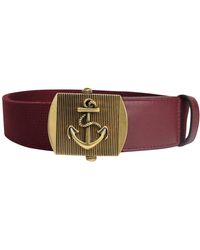 Gucci Fabric Brass Anchor Buckle Belt in Blue for Men - Save 18 