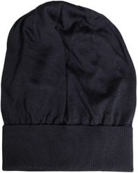 Dolce & Gabbana - Solid Wool Knitted Winter Beanie Cap Hat - Lyst