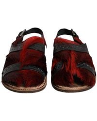Dolce & Gabbana - Flat Sandals - Lyst