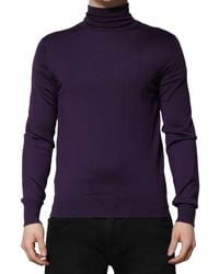 Dolce & Gabbana - Cashmere Turtleneck Pullover Sweater - Lyst