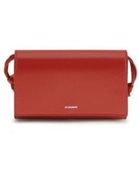 Jil Sander - Calf Leather Bos Taurus Wallet - Lyst