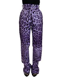 Dolce & Gabbana - Elegant High Waist Straight Pant - Lyst