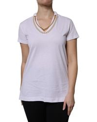 Dolce & Gabbana - Necklace Cotton Short Sleeve T-Shirt - Lyst