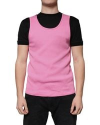 Dolce & Gabbana - Ribbed Tank Top Cotton - Lyst