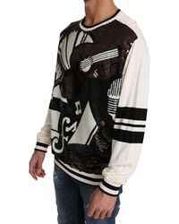 Dolce & Gabbana - Jazz Sequined Guitar Pullover Top Sweater - Lyst