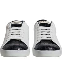 Dolce & Gabbana - Leather Logo Portofino Sneaker Shoes (Pre-Owned) - Lyst