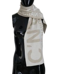 CoSTUME NATIONAL - Logo Wrap Warmer Shawl Scarf - Lyst