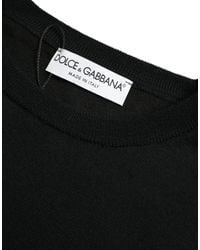 Dolce & Gabbana - Wool Round Neck Pullover Sweater - Lyst
