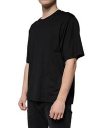 Dolce & Gabbana - Oversized Cotton Tshirt Classic Crew Neck - Lyst