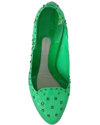Dolce & Gabbana - Dolce Gabbana Green Crystal Floral Cinderella Heels Shoes - Lyst