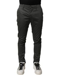 Dondup - Cotton Mid Waist Skinny Chino Trouser Pants - Lyst